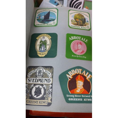 2186 - Breweriana: beer mats, Guinness collectables, playing cards, etc.