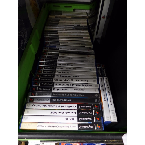 2226 - Nintendo Wii console and approx. 25 PS2 games