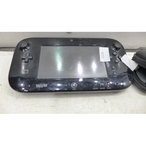 2228 - hand held console job lot 2 PSP consoles with games and charger cable with Nintendo wii U