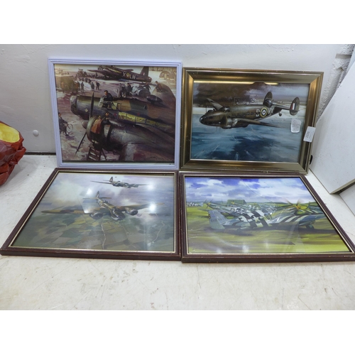 2233 - Six Michael Turner framed RAF/WWII art prints