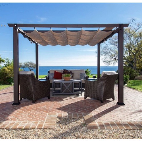 1605 - Paragon Modena 12X12Ft Soft Top Pergola, Original RRP  £991.66 + VAT (4155-25) *This lot is subject ... 