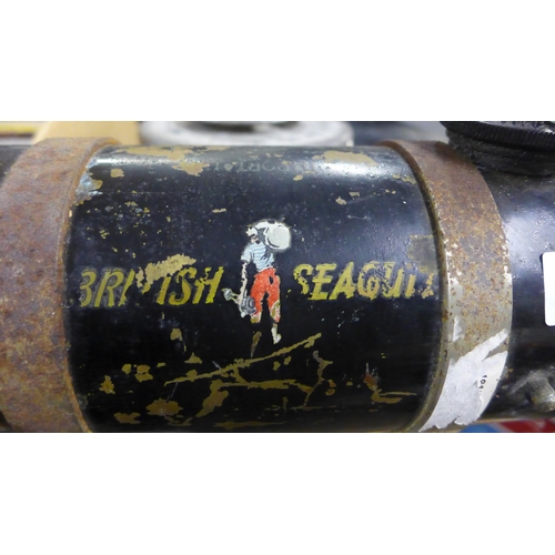 2308 - British Seagull outboard boat engine/motor with propellor and shaft