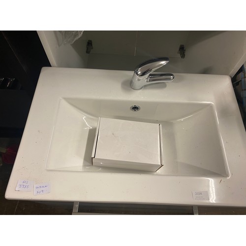 2154 - Wall hung sink unit with drawer