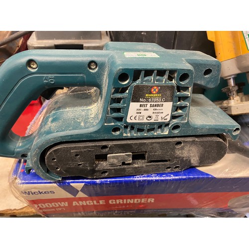 2019 - Plunge Router - W and Marksman 240V belt sander - failed electrical safety test due to damaged cable... 