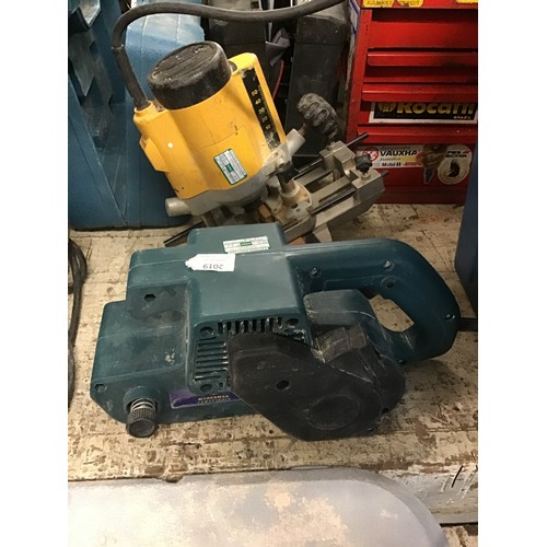 2019 - Plunge Router - W and Marksman 240V belt sander - failed electrical safety test due to damaged cable... 