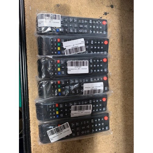 2042 - Six TV remote control handsets, replacement for Samsung TV's - unused