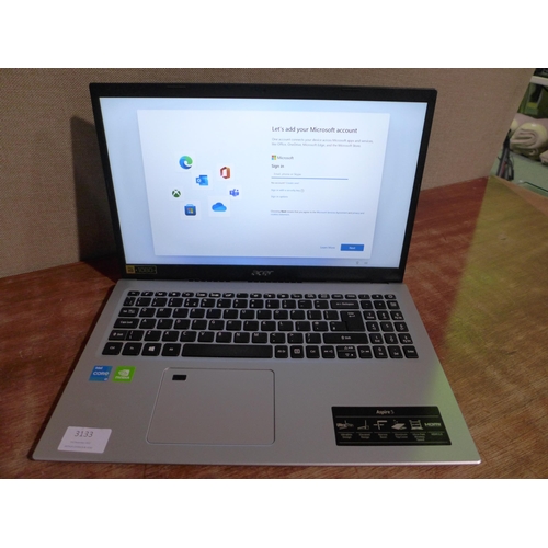 3113 - Acer Aspire 5 15.6  Notebook With Charging Lead And Box - BATTERY FAULT ( - NX.A1KEK.007 I3-1115G4) ... 