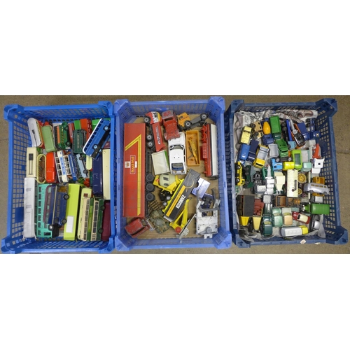 1253 - Two boxes of model vehicles including Lesney, Matchbox and Dinky **PLEASE NOTE THIS LOT IS NOT ELIGI... 