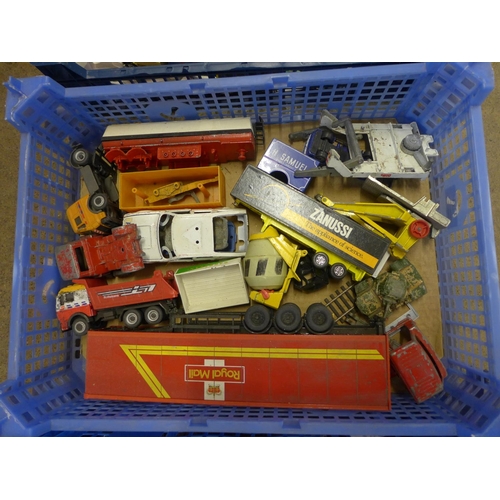 1253 - Two boxes of model vehicles including Lesney, Matchbox and Dinky **PLEASE NOTE THIS LOT IS NOT ELIGI... 