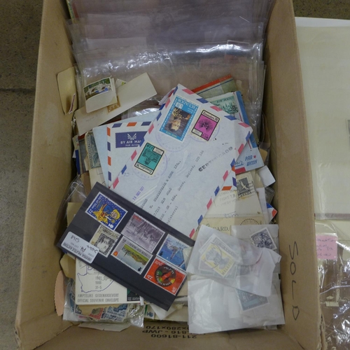 1254 - Stamps; a collection of stamps, covers, etc., loose and in albums **PLEASE NOTE THIS LOT IS NOT ELIG... 