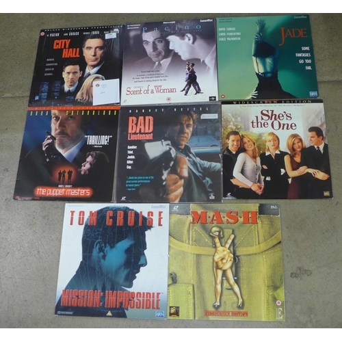 1260 - Eight laser disc movies including MASH and Mission Impossible **PLEASE NOTE THIS LOT IS NOT ELIGIBLE... 