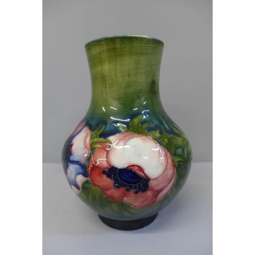 618 - A Moorcroft anemone vase