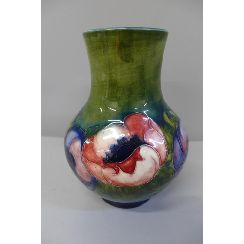 618 - A Moorcroft anemone vase