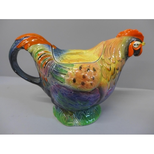 634 - A Shorter & Son rooster teapot