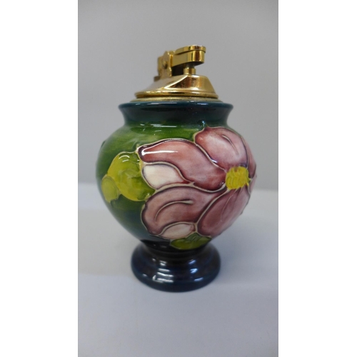 647 - A Moorcroft table lighter