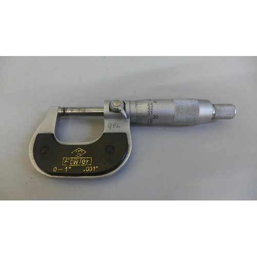 661 - A Fowler micrometer, boxed