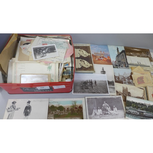 668 - Ephemera, postcards, etc.