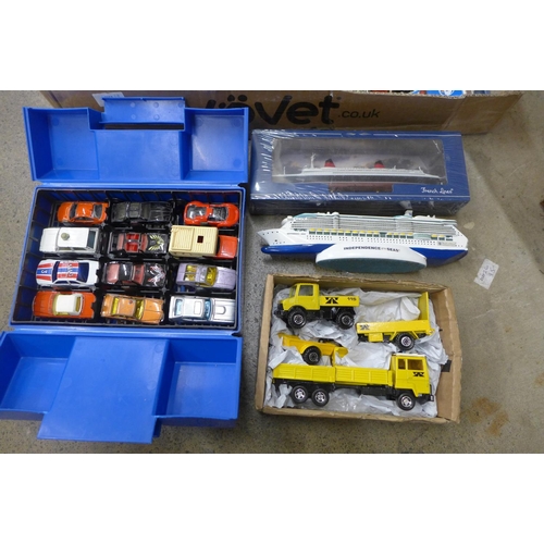 731 - A box of toys and die-cast model vehicles