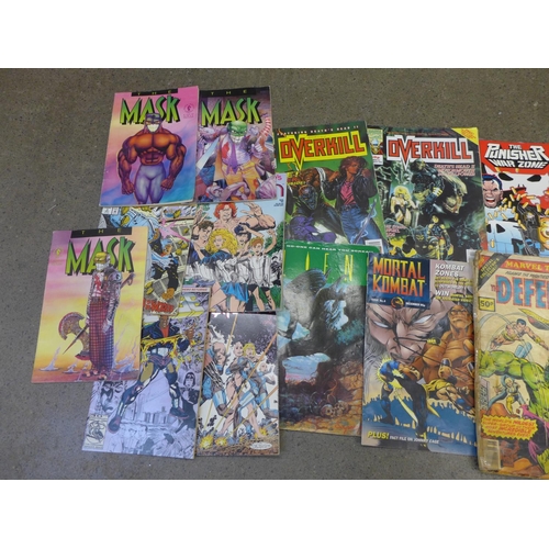 737 - Twenty-three comics from 1990's including Marvel, Dark Horse and DC, and one 1970's