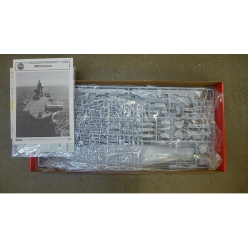 751 - An Airfix HMS Illustrious 1:350 scale model kit