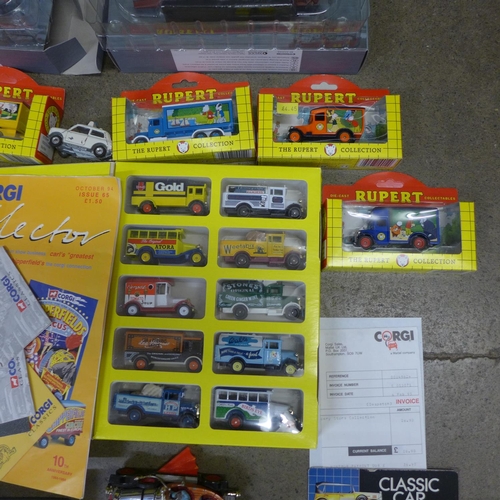 765 - A collection of model vehicles, including Corgi, boxed