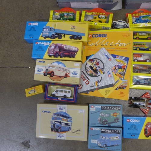 765 - A collection of model vehicles, including Corgi, boxed