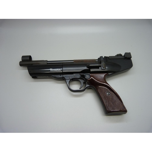 831 - A Webley & Scott Typhoon Air Pistol, boxed