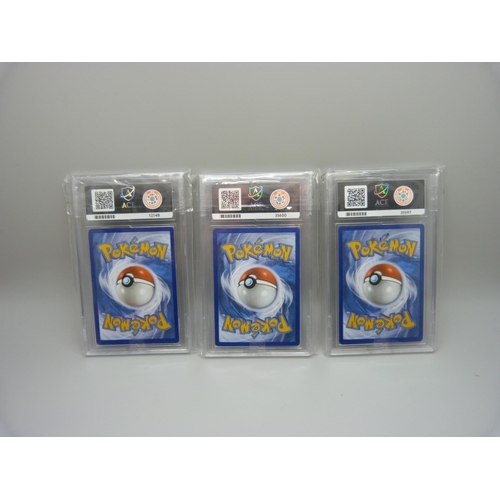 844 - 2021 Ace graded Pokemon cards, holo's, two Blackstar promo cards and Celebrations deluxe