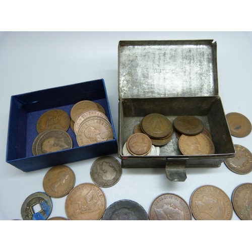 862 - A collection of British and foreign coins, early 20th Century onwards