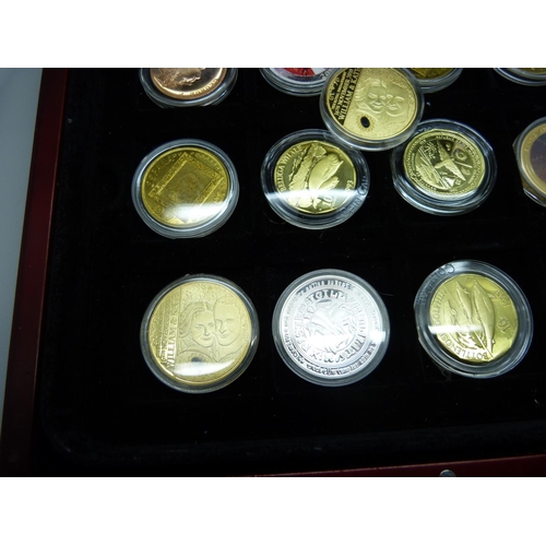 957 - A collection of commemorative coins including Royalty related, historical and animals