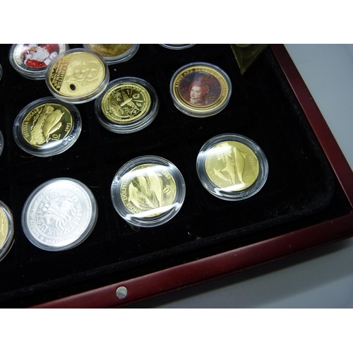 957 - A collection of commemorative coins including Royalty related, historical and animals