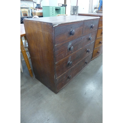 205 - Two Victorian mahogany chests of drawers