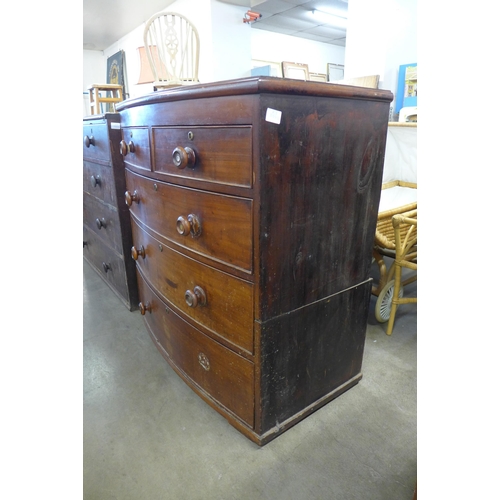 205 - Two Victorian mahogany chests of drawers