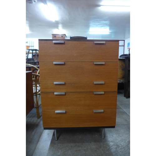 53 - A Stag Fineline teak chest of drawers, by John & Sylvia Reid