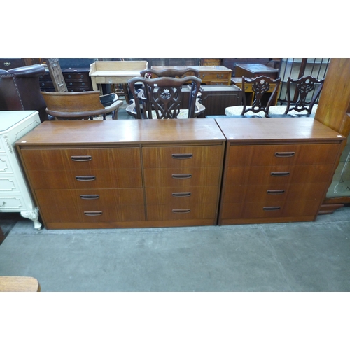 69 - Two teak chests of drawers