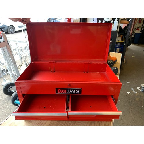 2137 - Power Devil red metal tool cabinet - Police repossession