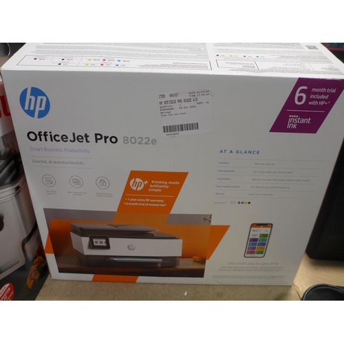 3031 - HP Officeje Pro 8022E AIO Printer (PR/CP/SC/FX ), Original RRP £124.99 + vat      (278-342)  * This ... 