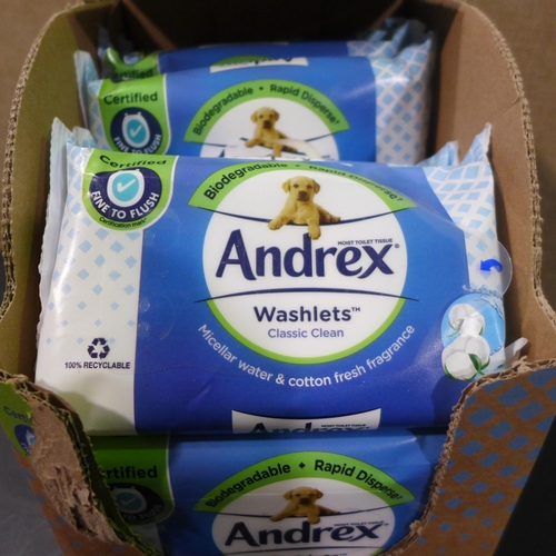 3037 - Small Box Of Andrex Washlet classic clean Wipes   (278-290)  * This lot is subject to vat