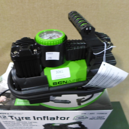 3061 - Bon Aire 12V Inflator  - TC12CUK   (278-300)  * This lot is subject to vat