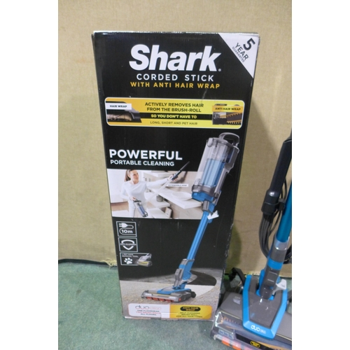 3066 - Shark Corded Stick Vac - HZ400UKT, Original RRP £149.99 + vat      (278-289)  * This lot is subject ... 