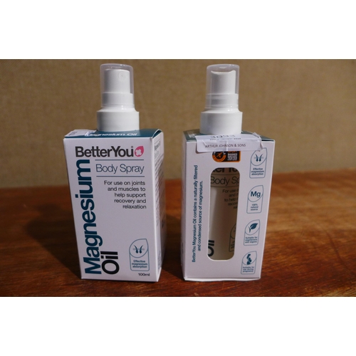 3093 - Betteryou Magnesium Oil spray 2 x 100ml (278-265)  * This lot is subject to vat