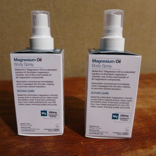 3093 - Betteryou Magnesium Oil spray 2 x 100ml (278-265)  * This lot is subject to vat