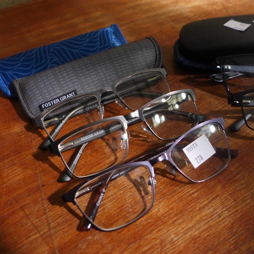 3105 - Rayban  blue plastic Glasses ,FGX Ladies Classic  +1.25 and FGX Mens Metal 1993 +1.50  (278-160,392,... 