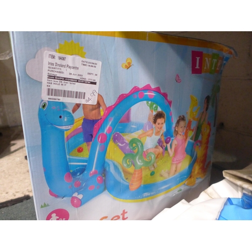 3187 - Intex Dinoland Playcentre and H20Go! 10Ft Family Pool  (277-23,45 ) * This lot is subject to vat