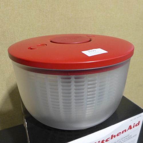 3199 - Kitchenaid Salad Spinner - grey/red(277-43 ) * This lot is subject to vat