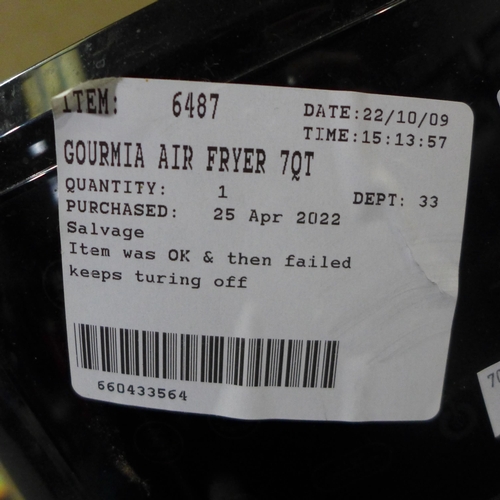 3235 - Gourmia Air Fryer  (278-147)  * This lot is subject to vat