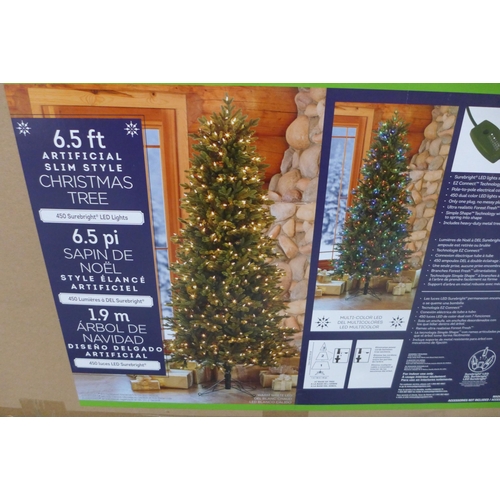 3245 - 6.5Ft Pre-Lit Slim Aspen polygroup Christmas Tree, Original RRP £241.66 + vat(278-161)  * This lot i... 