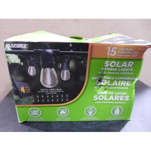 3255 - Sunforce Solar String  lights (278-519)  * This lot is subject to vat