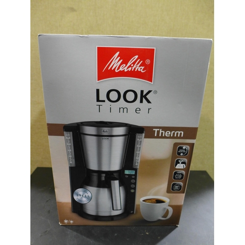 3257 - Melitta Look Iv Therm timer black Coffee Machine   (278-419)  * This lot is subject to vat