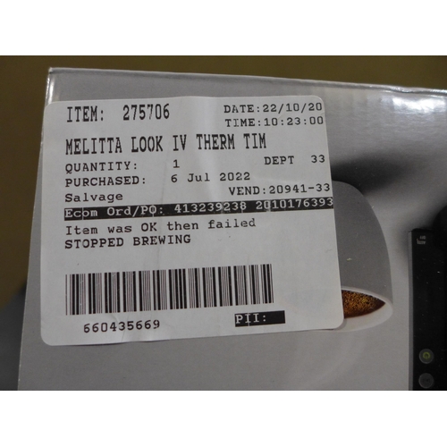 3257 - Melitta Look Iv Therm timer black Coffee Machine   (278-419)  * This lot is subject to vat